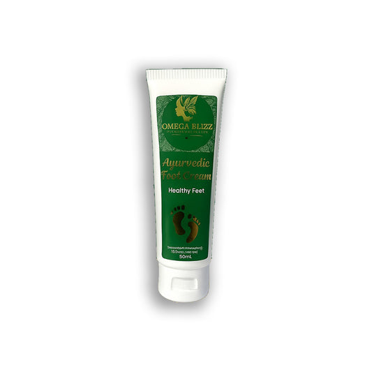 Omega Bliss Ayurvedic Mint Foot Cream for Cracks : Soothe, Heal & Revitalize Your Feet - 90 ml